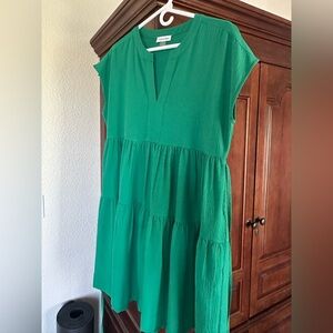 Calvin Klein Vibrant Green Dress